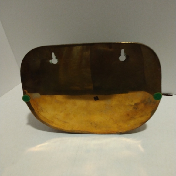 Vtg brass wall pocket. - Picture 4 of 4